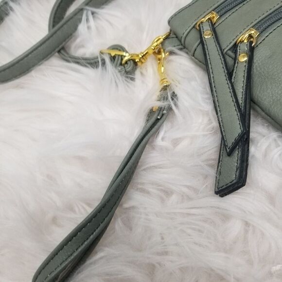 Dark Gray FAUX LEATHER Crossbody BAG - Picture 2 of 9